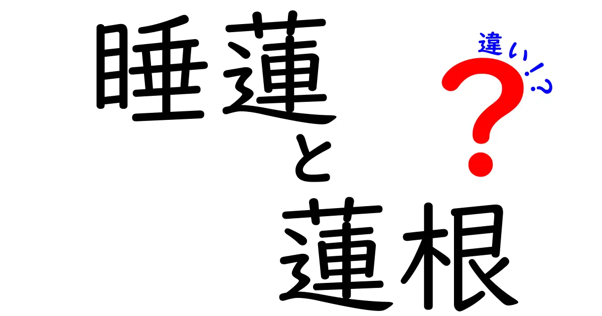 睡蓮と蓮根の違いを徹底解説！見た目や栄養価の違いとは？