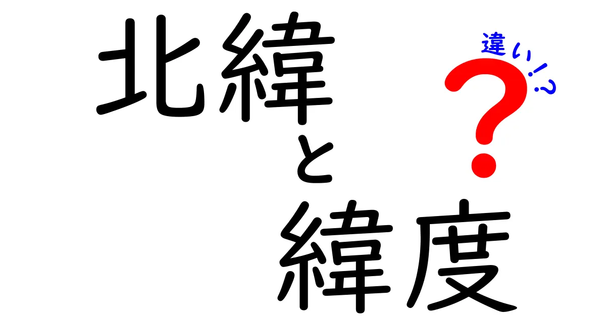 北緯と緯度の違いとは？地球の位置を知るための基本知識