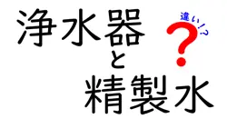 浄水器と精製水の違いは？