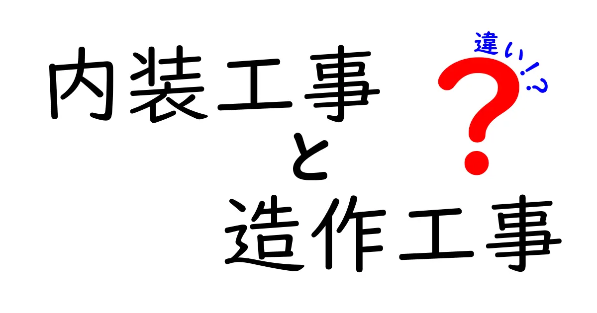 内装工事と造作工事の違いを徹底解説!あなたの家づくりに役立つ知識