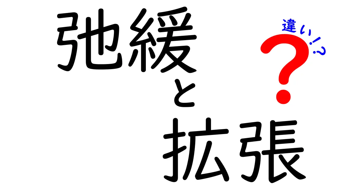 弛緩と拡張の違いを徹底解説！どちらも大切な概念ではあるけれど…