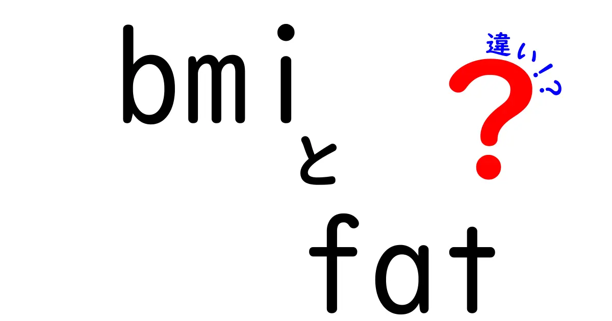 BMIと脂肪（fat）の違いとは？健康を考える上で知っておくべきこと