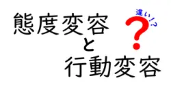 態度変容と行動変容の違いは？