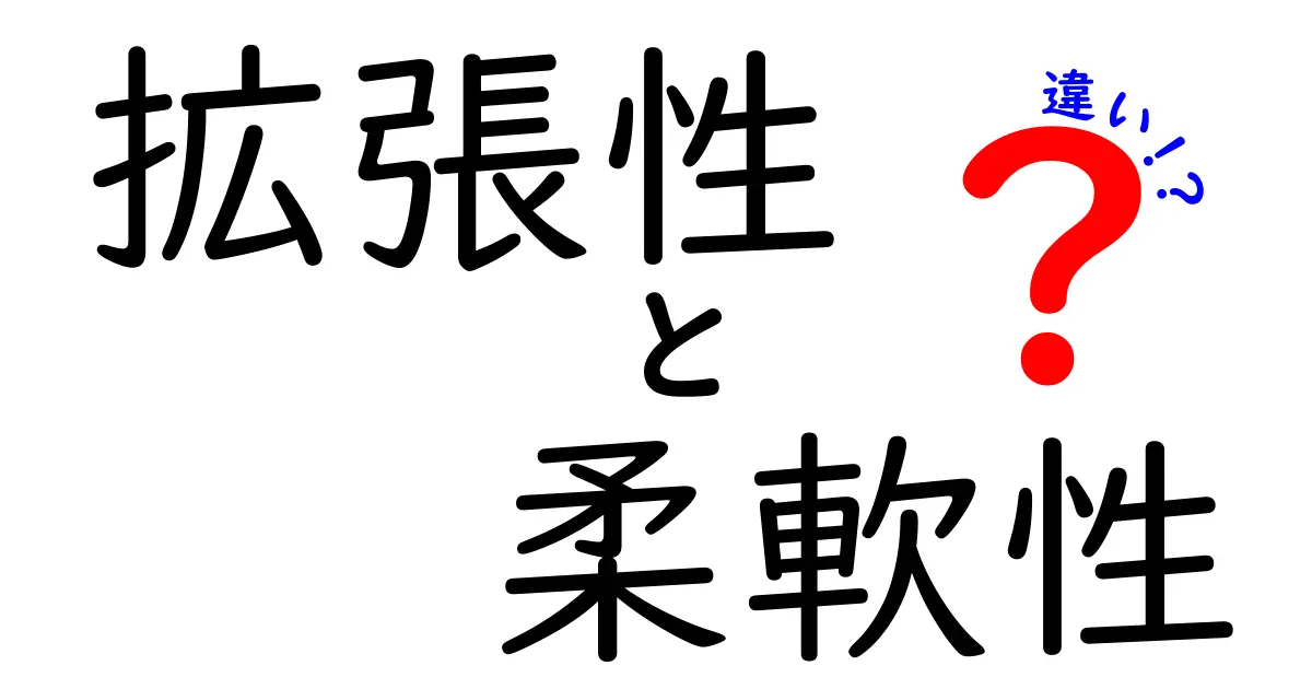 拡張性と柔軟性の違いとは？ビジネスやITにおける重要性を解説！