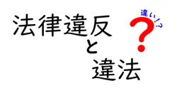 法律違反と違法の違いは？