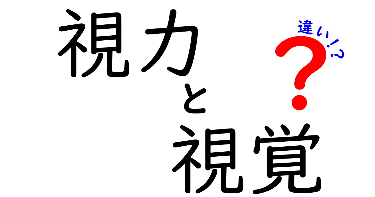 視力と視覚の違いを徹底解説！あなたの目の仕組みを理解しよう