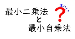 最小二乗法と最小自乗法の違いは？