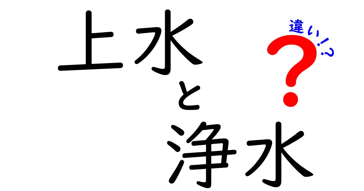 上水と浄水の違いを徹底解説！どちらが安全？