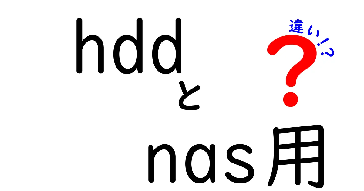 HDDとNAS用ストレージの違いとは？部屋に置くのに向いているのはどっち？