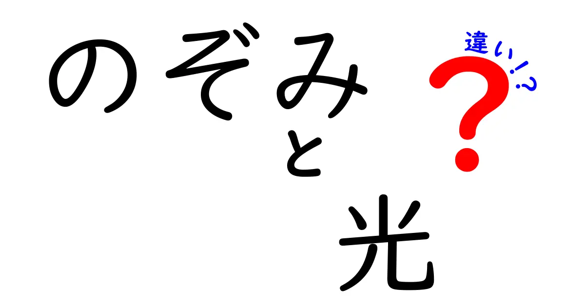 新幹線「のぞみ」と光速の「光」の違いとは？