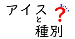 アイスと種別の違いは？