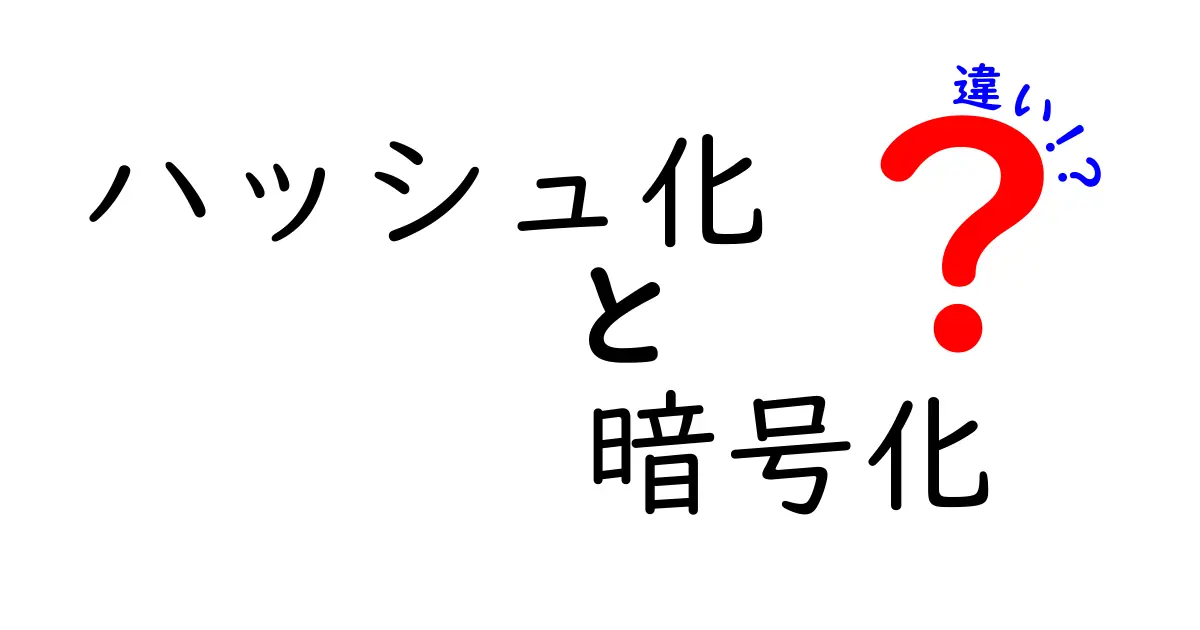 ハッシュ化と暗号化の違いを徹底解説！あなたのデータはどう守られている？