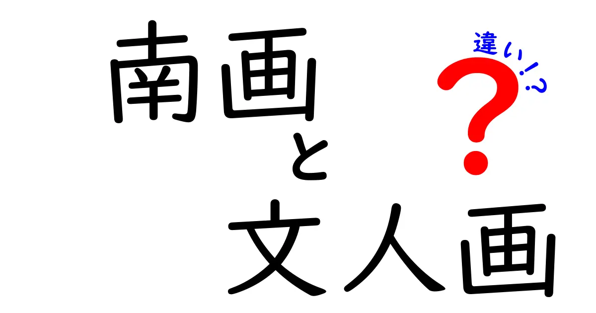 南画と文人画の違いを分かりやすく解説！絵画の魅力を探ろう