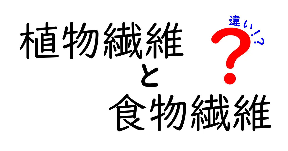 植物繊維と食物繊維の違いとは？健康に欠かせない2つの繊維を徹底解説！