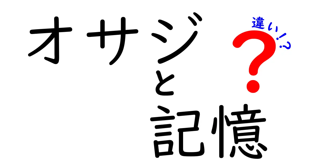 オサジと記憶の違いを徹底解説！知って得られる新たな視点