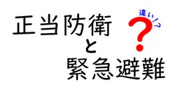 正当防衛と緊急避難の違いは？