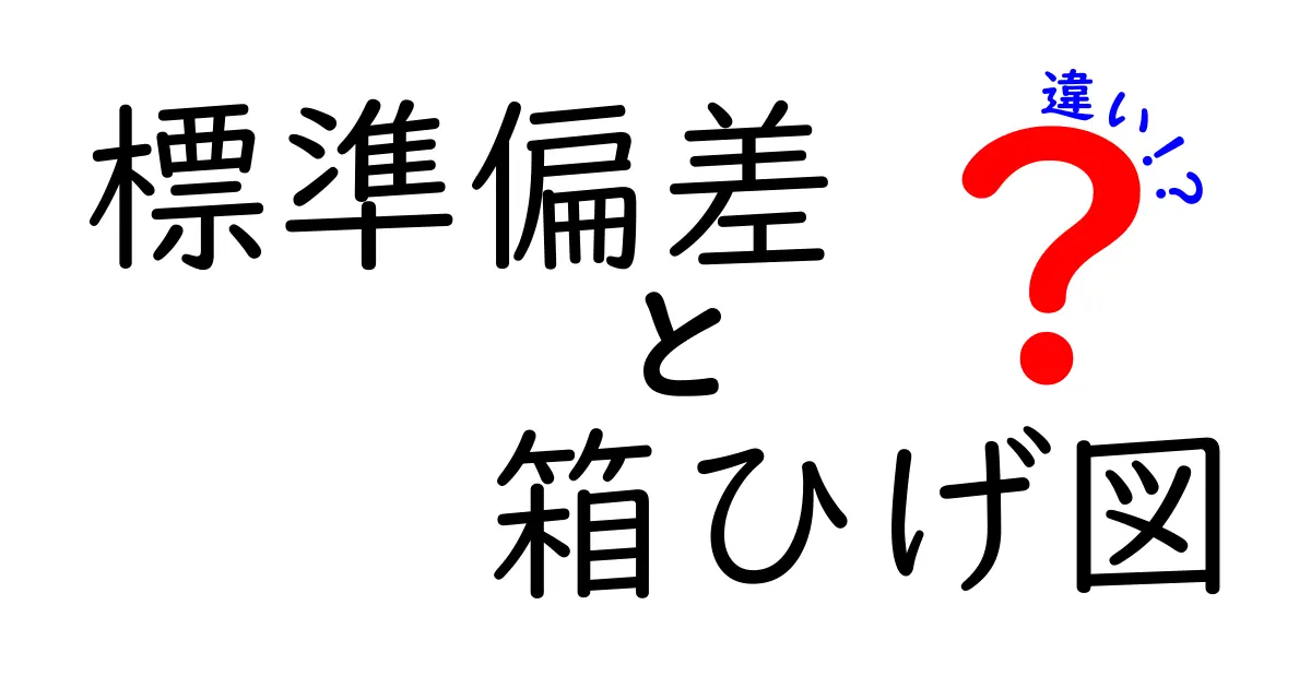 標準偏差と箱ひげ図の違いを徹底解説!データ分析の基本を学ぼう