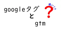 googleタグとgtmの違いは？