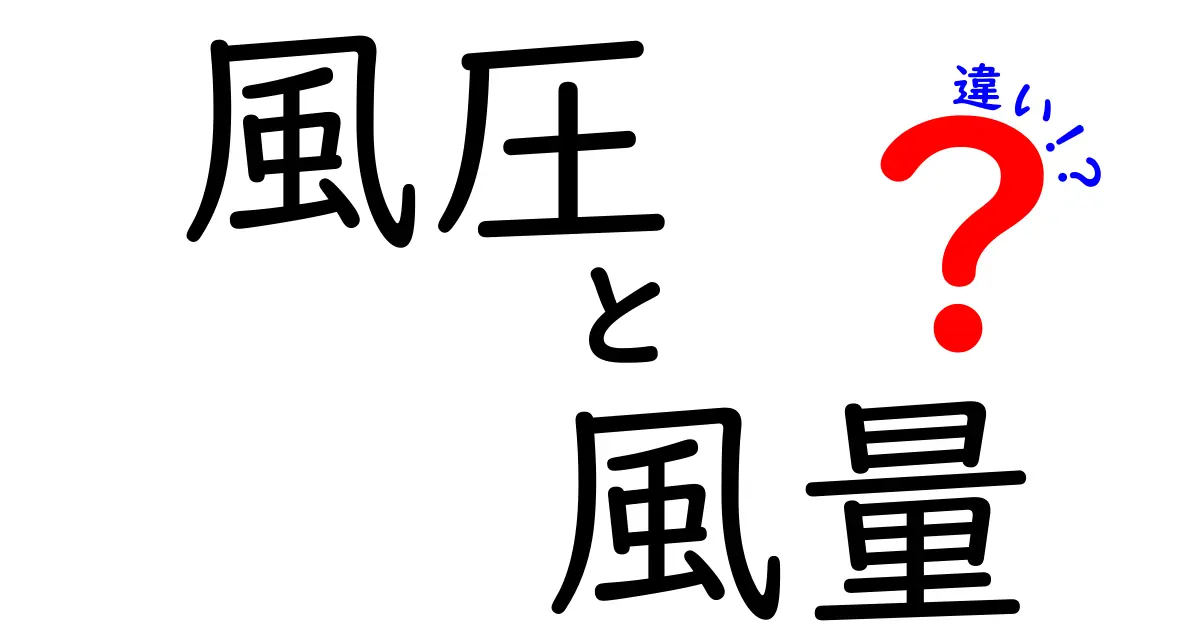 風圧と風量の違いを徹底解説！あなたの知らない空気の力とは