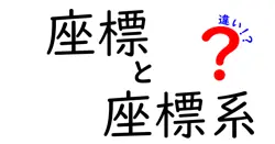 座標と座標系の違いは？