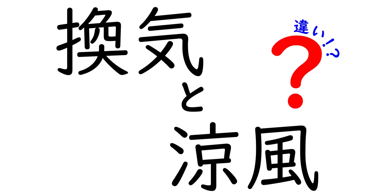 換気と涼風の違いをわかりやすく解説！どちらが快適な環境を作る？