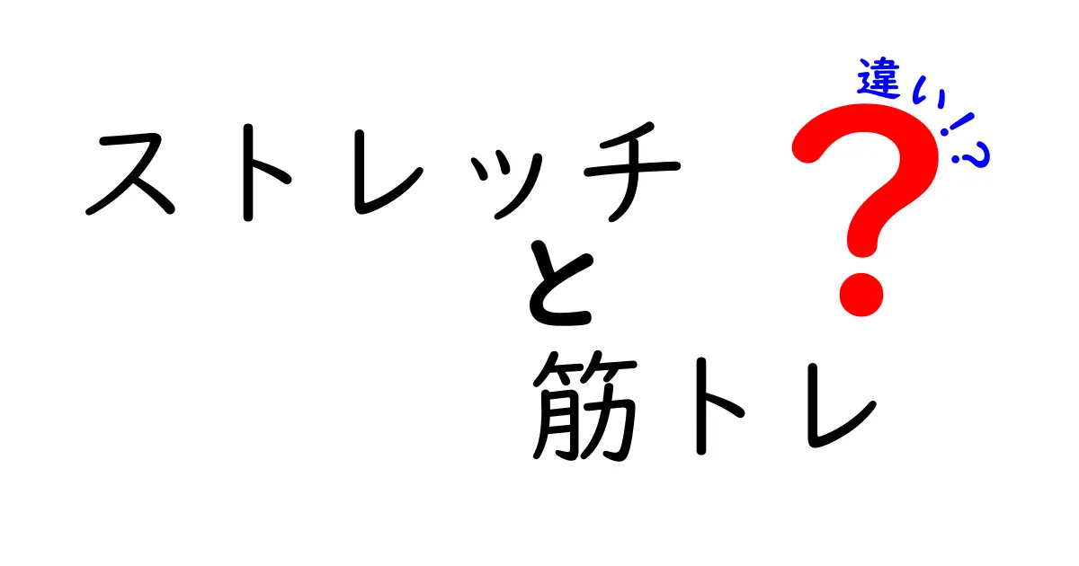 ストレッチと筋トレの違いを徹底解説！どちらがあなたに必要？