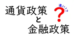 通貨政策と金融政策の違いは？