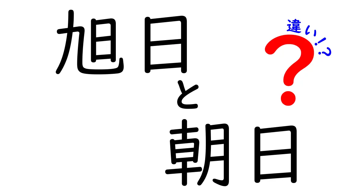 旭日と朝日の違いを知ろう！それぞれの意味と使い方を解説