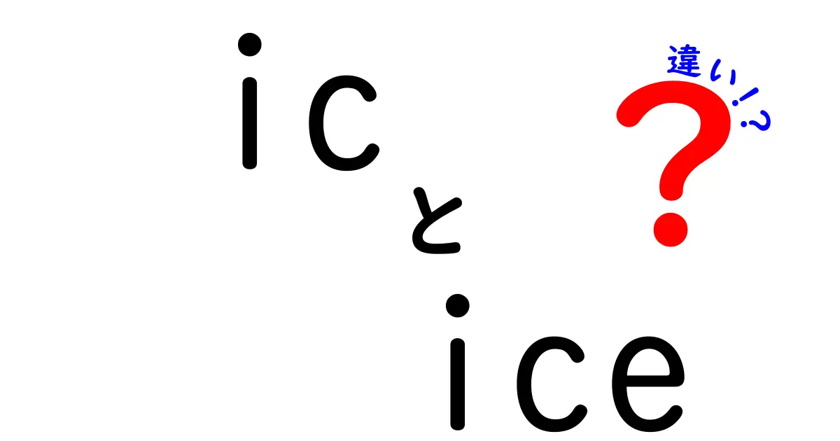 「ic」と「ice」の違いを徹底解説！意外と知らない単語の意味と使い方