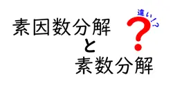 素因数分解と素数分解の違いは？