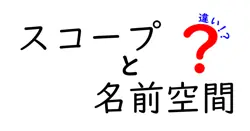 スコープと名前空間の違いは？