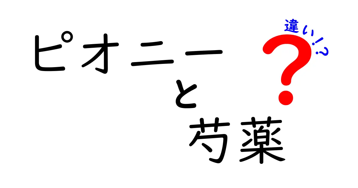 ピオニーと芍薬の違いを徹底解説！あなたの知らない魅力とは？