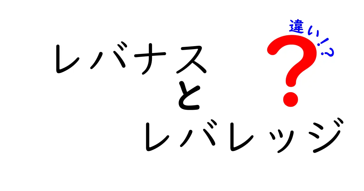 レバナスとレバレッジの違いを徹底解説！初心者にもわかりやすい投資の基本