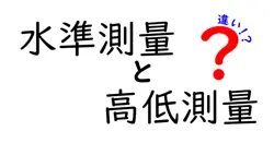 水準測量と高低測量の違いは？