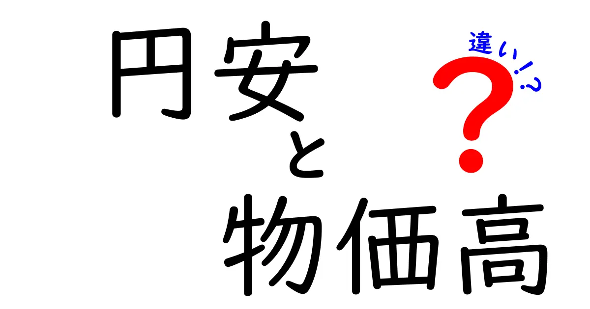 円安と物価高の違いとは？知っておきたい経済用語