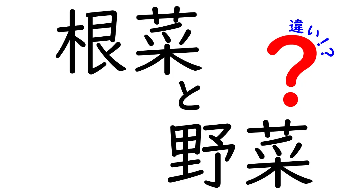 根菜と野菜の違いとは？栄養や調理法について知ろう！