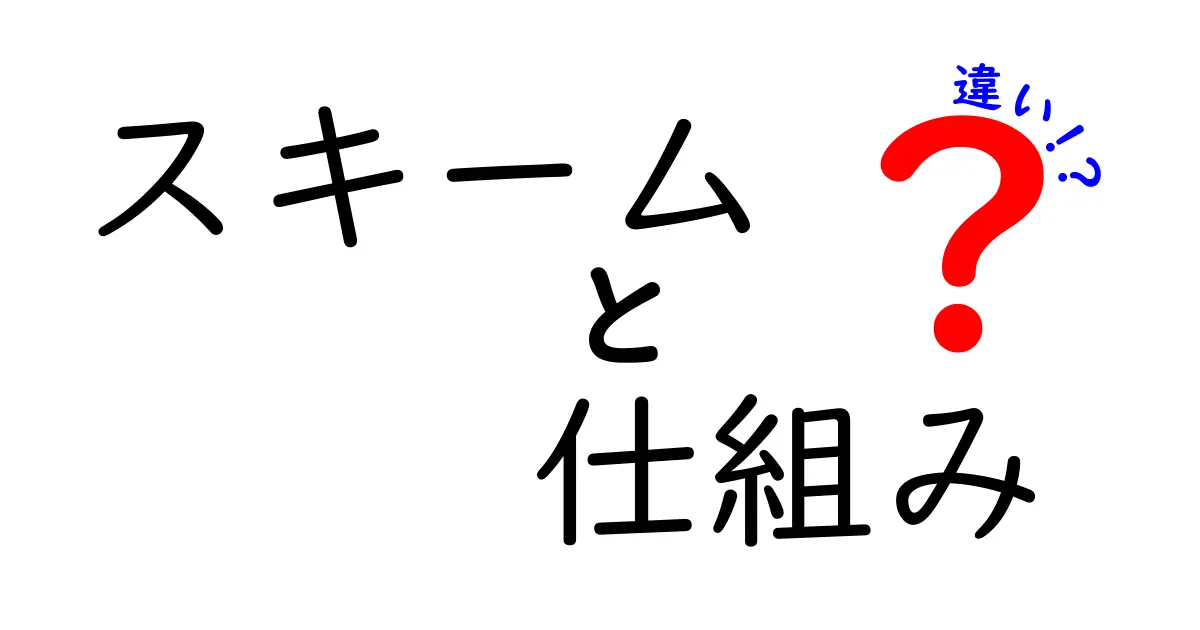 スキームと仕組みの違いを徹底解説！わかりやすい例で理解しよう