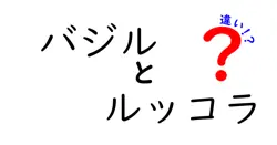 バジルとルッコラの違いは？