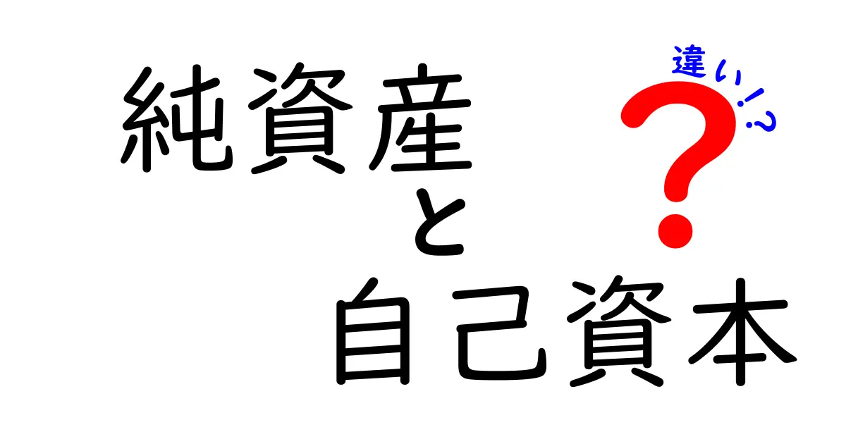 純資産と自己資本の違いをわかりやすく解説!