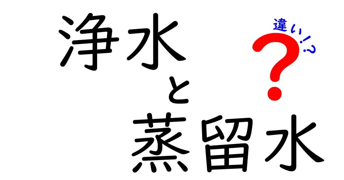 浄水と蒸留水の違いを徹底解説！あなたの飲み水、どっちがいい？