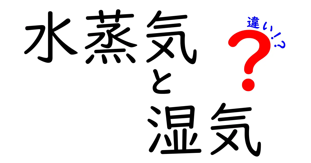 水蒸気と湿気の違いを徹底解説！それぞれの特徴や影響を知ろう