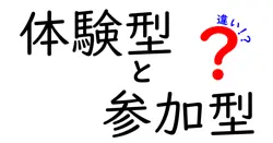 体験型と参加型の違いは？
