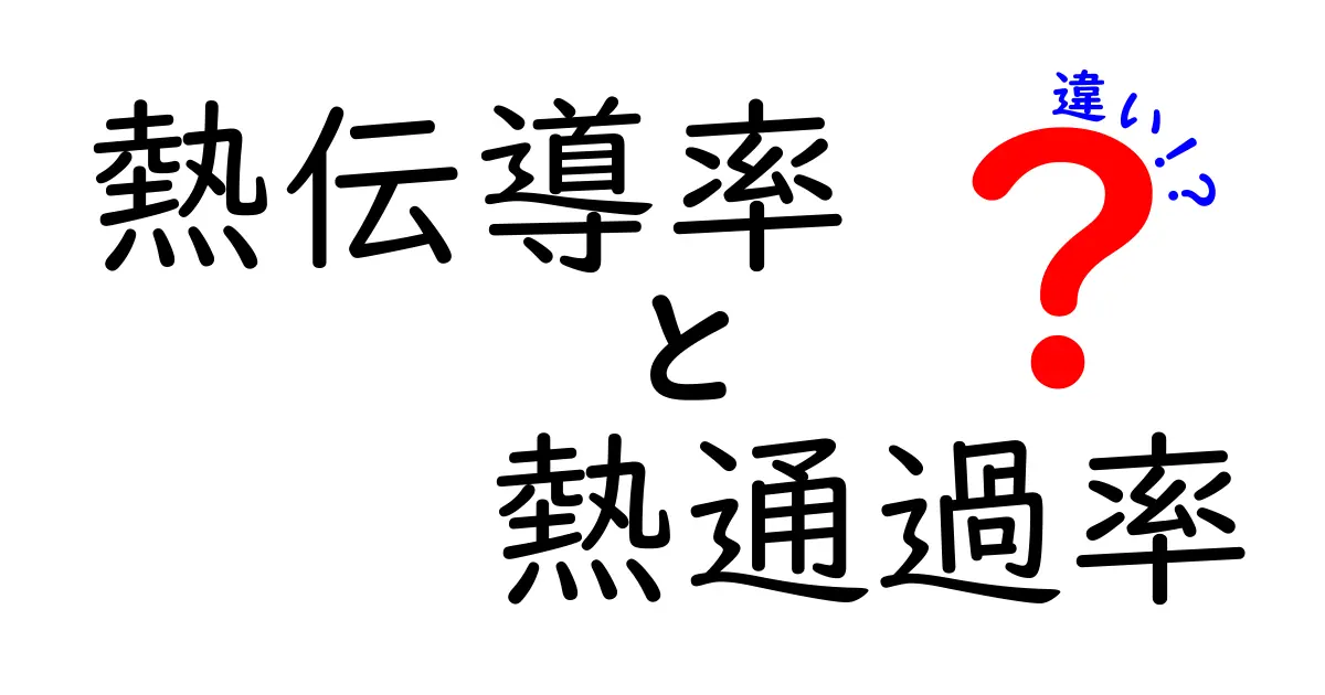 熱伝導率と熱通過率の違いを徹底解説！どちらが大切なの？