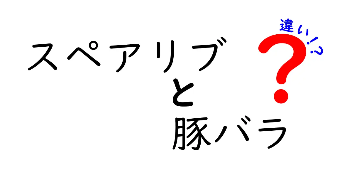 スペアリブと豚バラの違いを徹底解説！あなたの好きな肉はどっち？