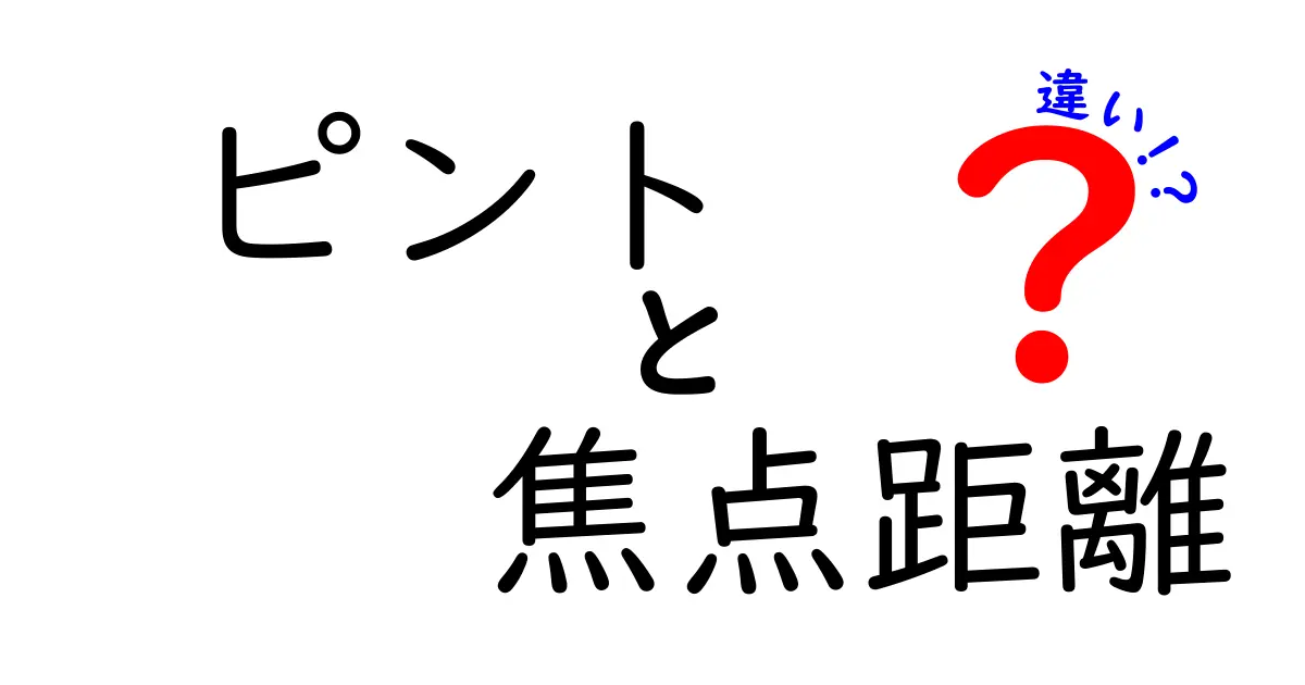 ピントと焦点距離の違いを徹底解説！写真がきれいに撮れるヒント