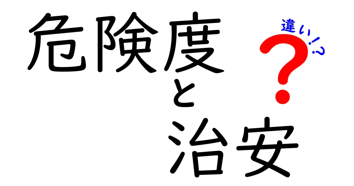 危険度と治安の違いを徹底解説！あなたの街を守るために知っておくべきこと