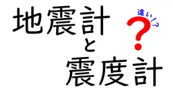 地震計と震度計の違いは？