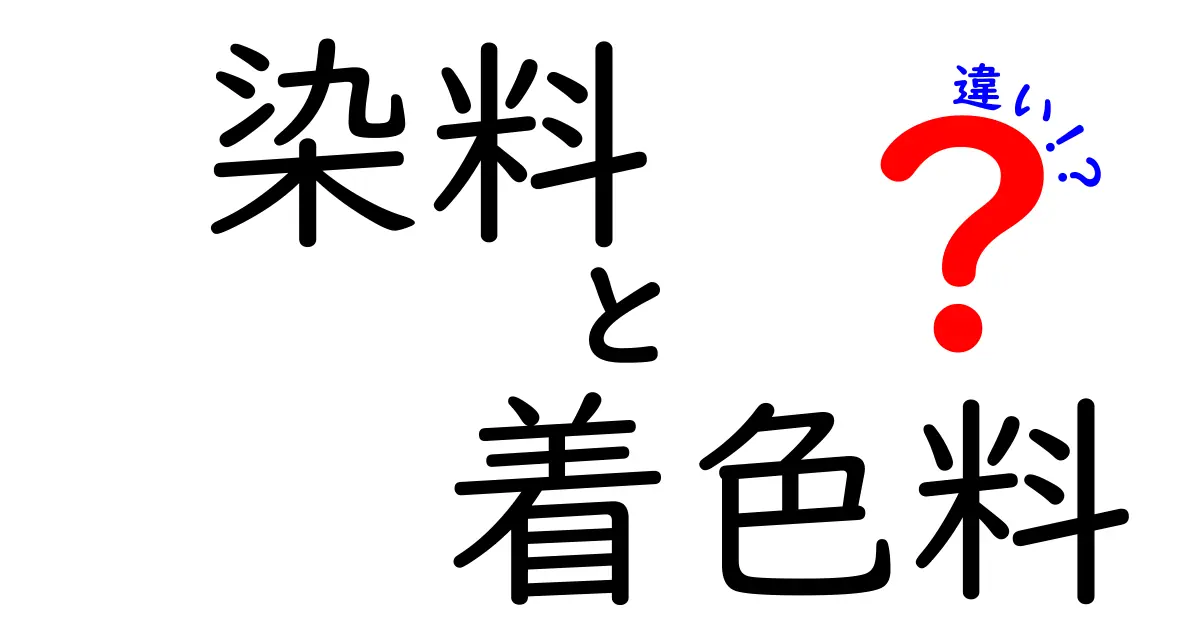 染料と着色料の違いとは？知っておきたい基本知識