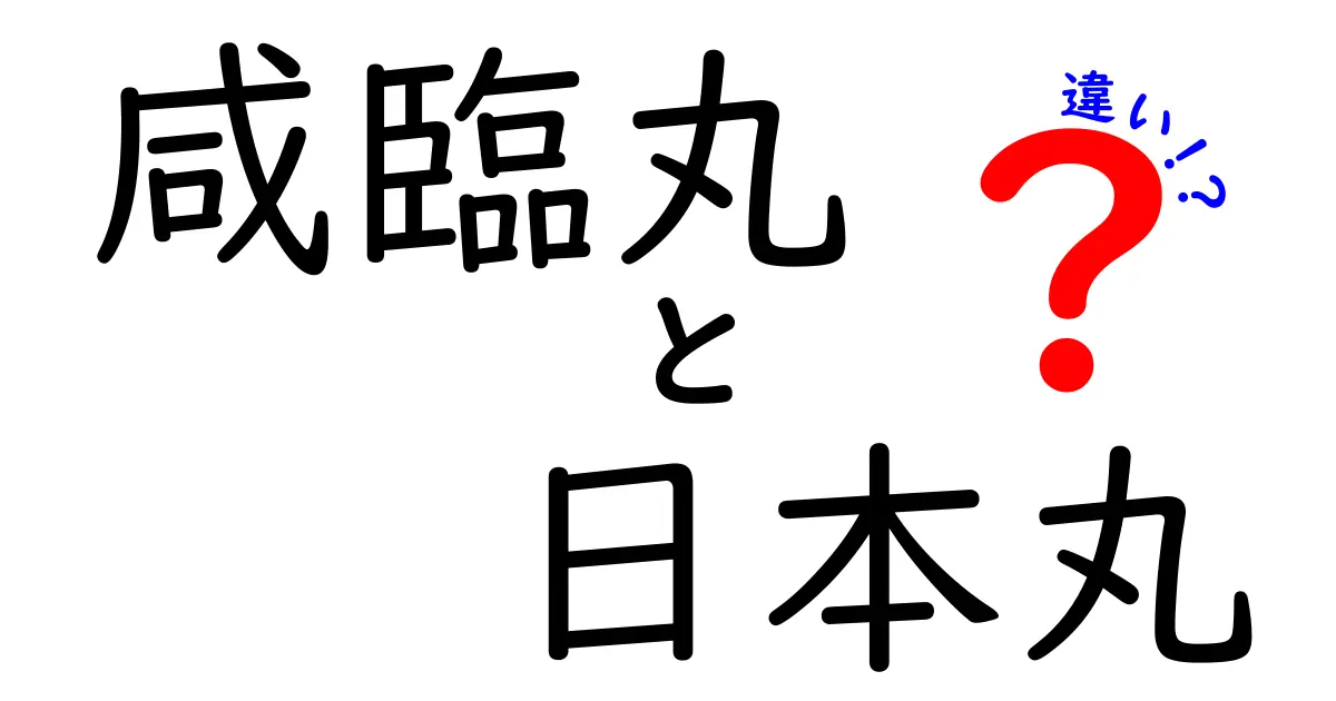 咸臨丸と日本丸の違いを徹底解説！船の歴史と役割を理解しよう