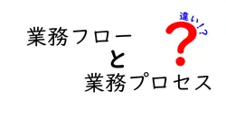 業務フローと業務プロセスの違いは？